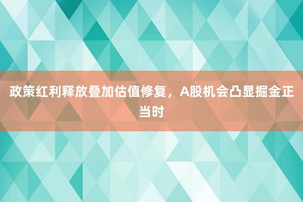 政策红利释放叠加估值修复，A股机会凸显掘金正当时