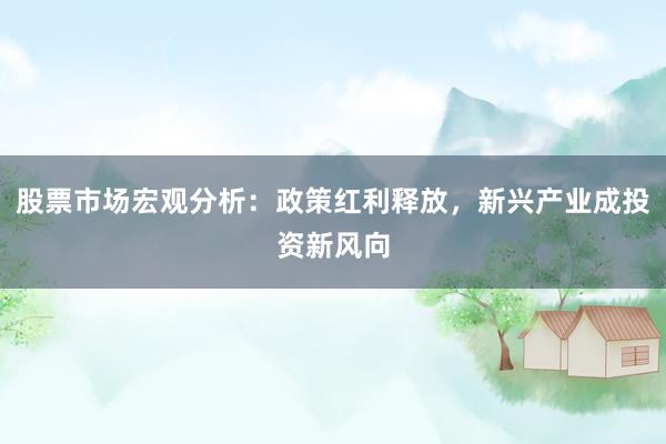 股票市场宏观分析:政策红利释放,新兴产业成投资新风向